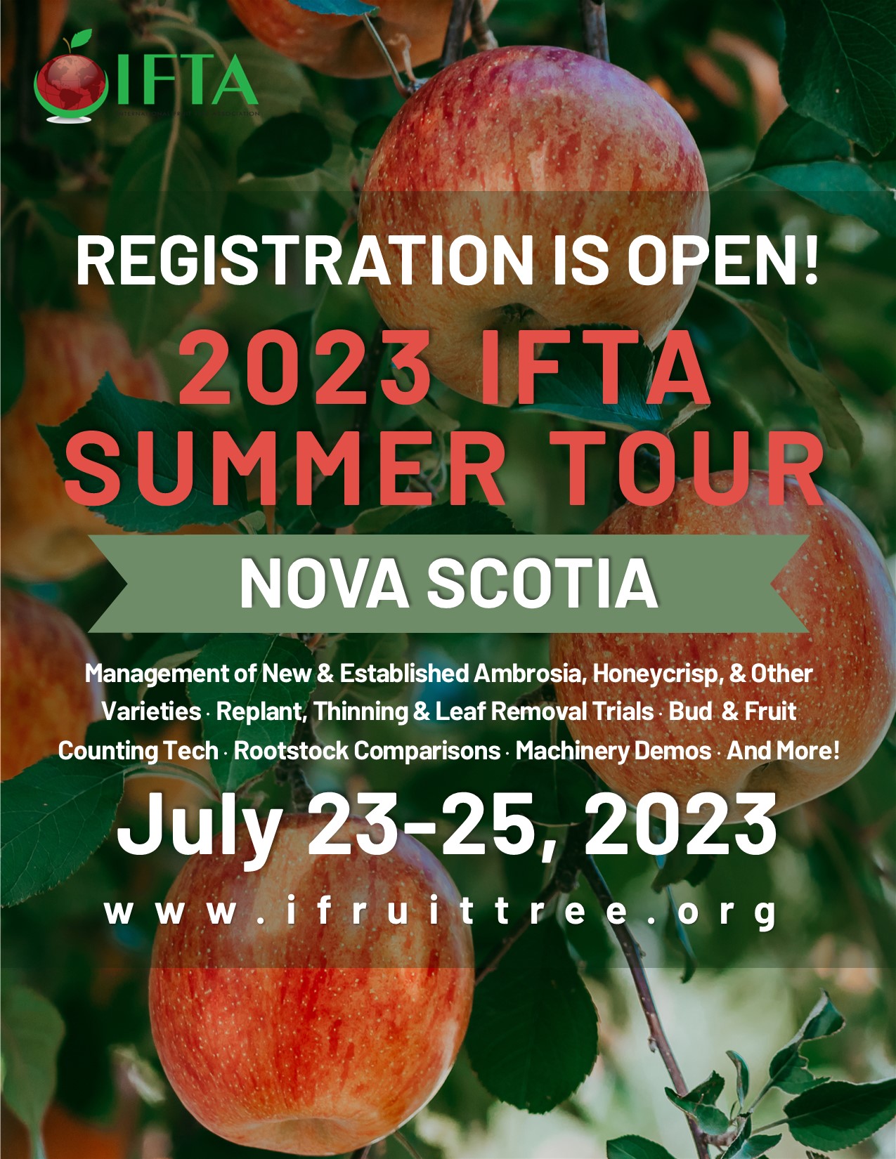 Nova Scotia 2023 Registration Open - 4-5